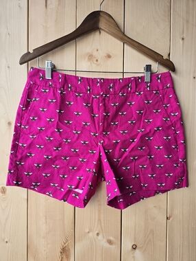 Banana Republic Hampton Fit Pink Bumblebee Summer Shorts Size 8